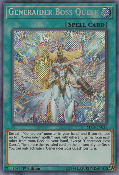 Generaider Boss Quest [MYFI-EN035] Secret Rare | Odin's Place