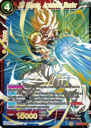 SS Gogeta, Acrobatic Warrior (Gold Stamped) (EX04-01) [Mythic Booster] | Odin's Place