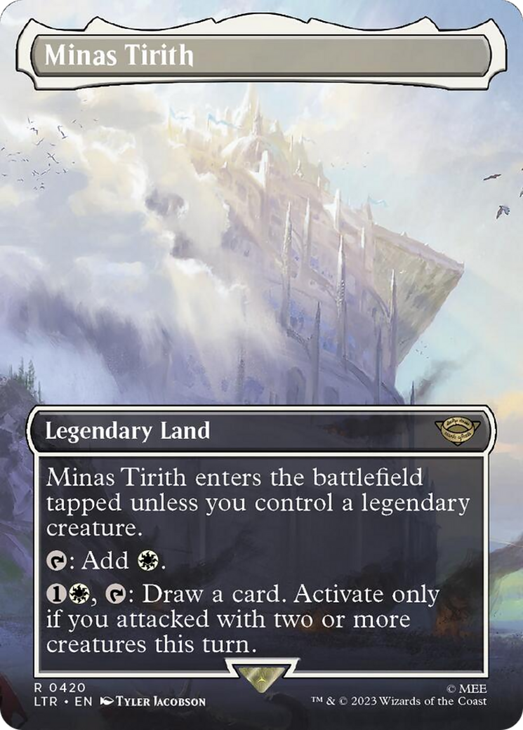 Minas Tirith (Borderless Alternate Art) (420) [The Lord of the Rings: Tales of Middle-Earth] | Odin's Place