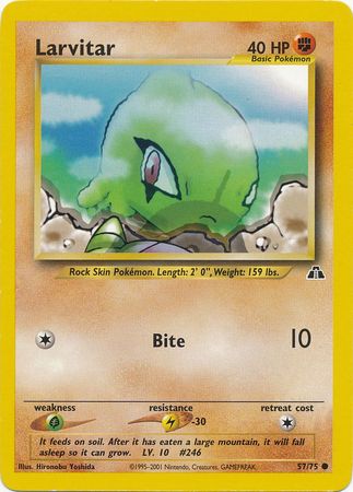 Larvitar (57/75) [Neo Discovery Unlimited] | Odin's Place