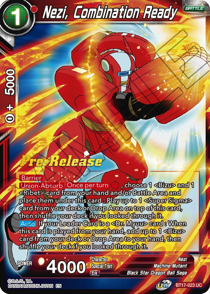 Nezi, Combination Ready (BT17-023) [Ultimate Squad Prerelease Promos] | Odin's Place