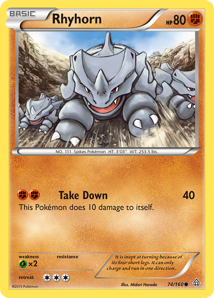 Rhyhorn (74/160) [XY: Primal Clash] | Odin's Place
