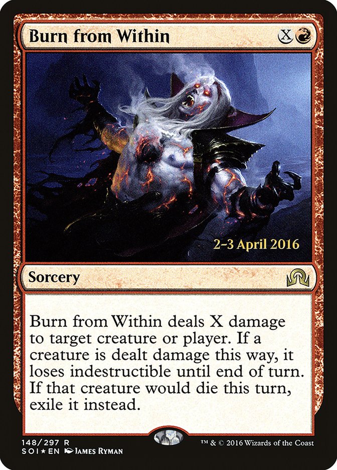 Burn from Within (148) [Shadows over Innistrad Prerelease Promos] | Odin's Place