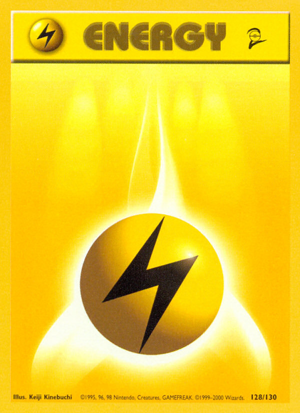 Lightning Energy (128/130) [Base Set 2] | Odin's Place