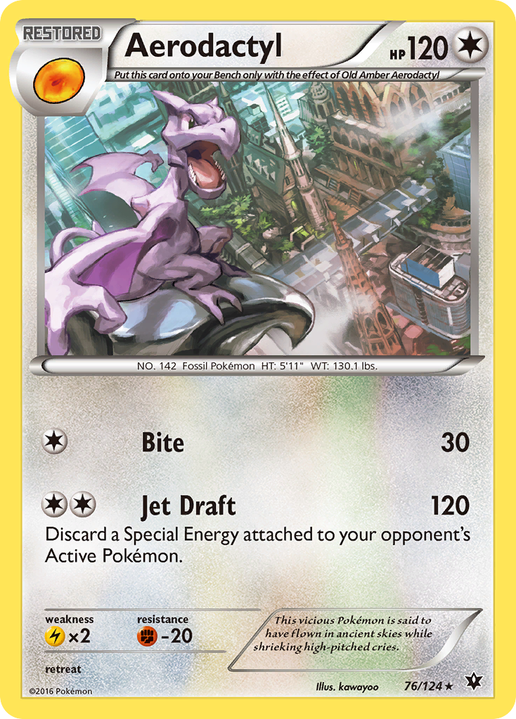 Aerodactyl (76/124) [XY: Fates Collide] | Odin's Place
