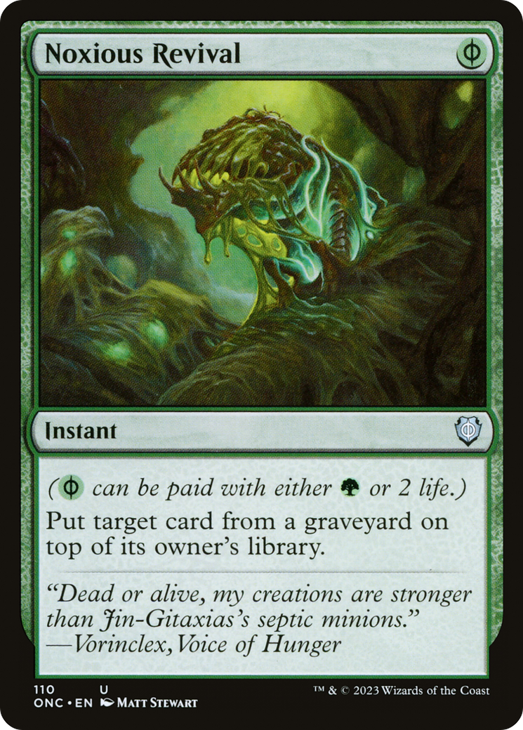 Noxious Revival [Phyrexia: All Will Be One Commander] | Odin's Place