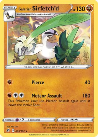 Galarian Sirfetch'd (095/192) (Theme Deck Exclusive) [Sword & Shield: Rebel Clash] | Odin's Place