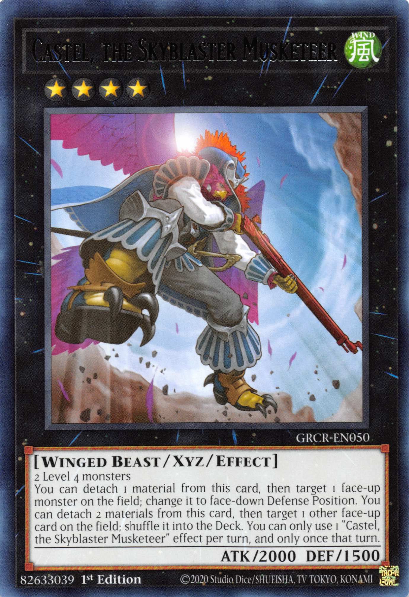 Castel, the Skyblaster Musketeer [GRCR-EN050] Rare | Odin's Place