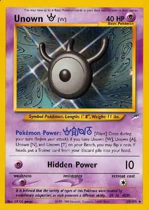Unown [W] (29/105) [Neo Destiny Unlimited] | Odin's Place