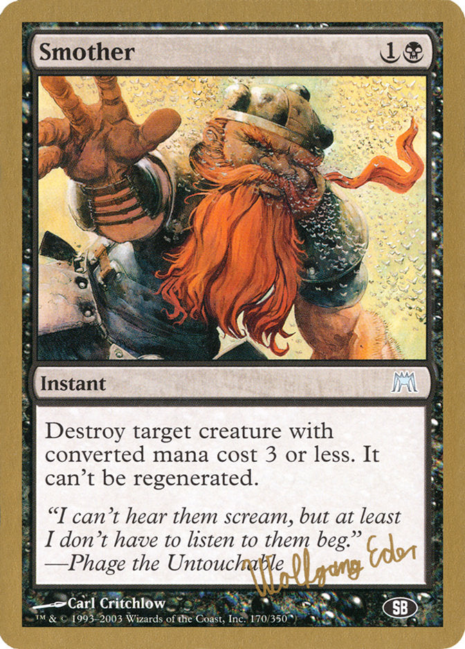 Smother (Wolfgang Eder) (SB) [World Championship Decks 2003] | Odin's Place