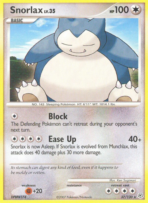 Snorlax (37/130) [Diamond & Pearl: Base Set] | Odin's Place