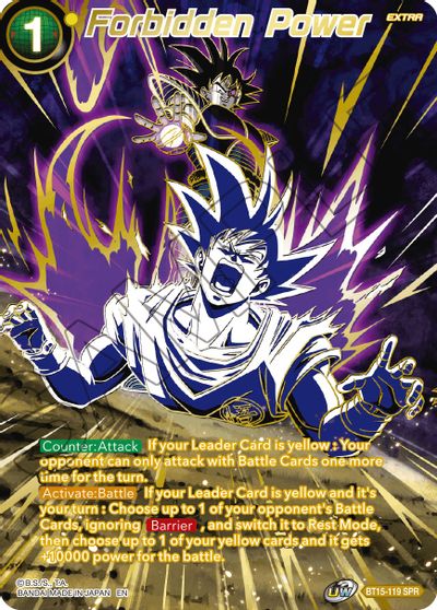 Forbidden Power (SPR) (BT15-119) [Saiyan Showdown] | Odin's Place