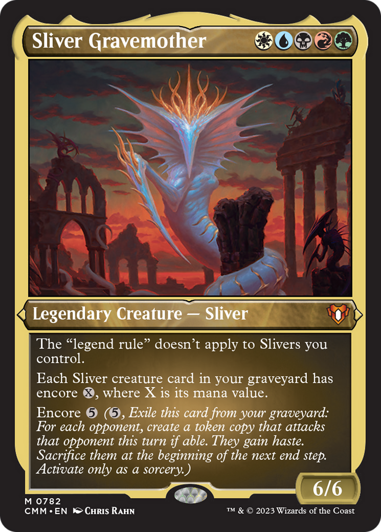 Sliver Gravemother (Display Commander) (Foil Etched) [Commander Masters] | Odin's Place