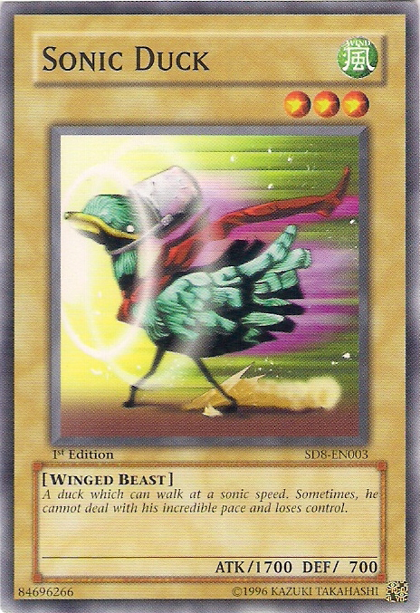 Sonic Duck [SD8-EN003] Common | Odin's Place