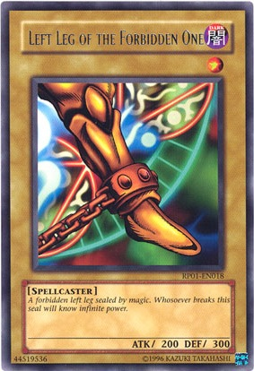 Left Leg of the Forbidden One [RP01-EN018] Rare | Odin's Place