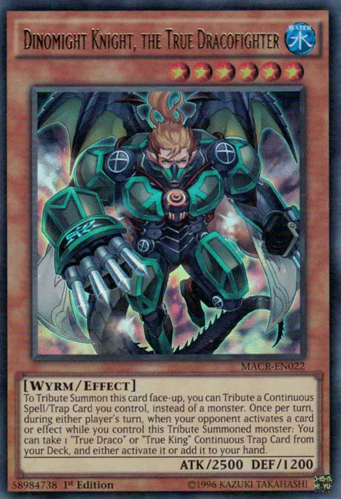 Dinomight Knight, the True Dracofighter [MACR-EN022] Ultra Rare | Odin's Place