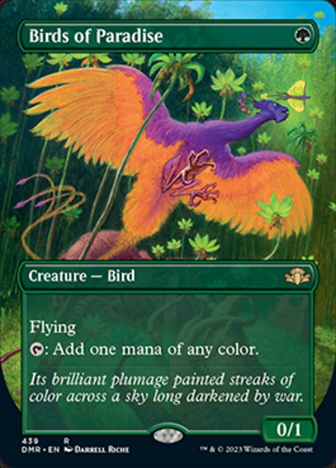 Birds of Paradise (Borderless Alternate Art) [Dominaria Remastered] | Odin's Place