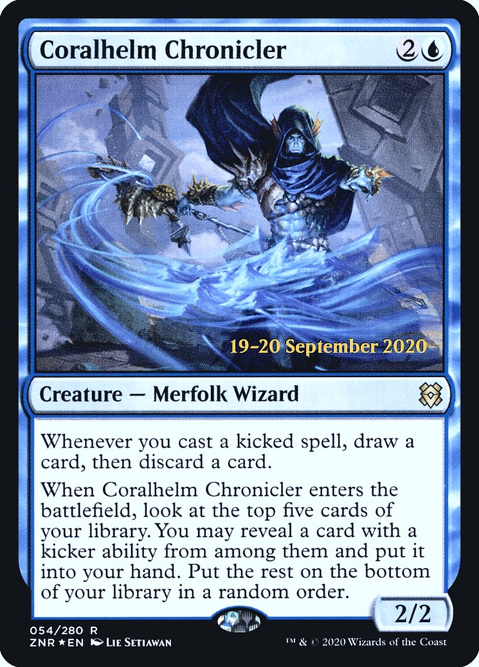 Coralhelm Chronicler [Zendikar Rising Prerelease Promos] | Odin's Place