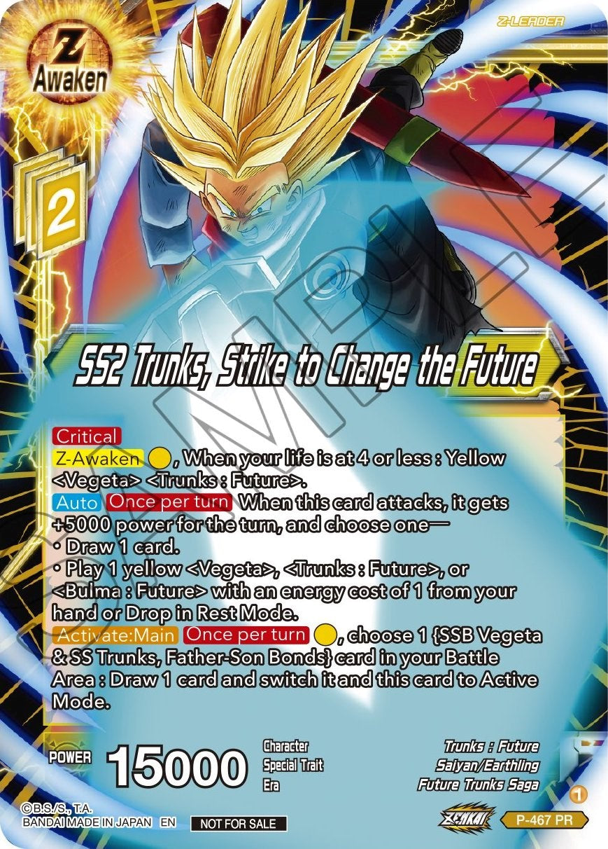 SS2 Trunks, Strike to Change the Future (Z03 Dash Pack) (P-467) [Promotion Cards] | Odin's Place