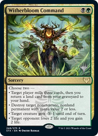 Witherbloom Command (Promo Pack) [Strixhaven: School of Mages Promos] | Odin's Place
