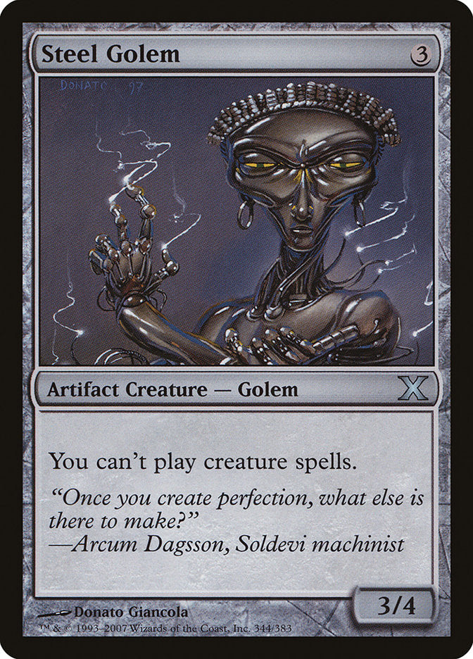 Steel Golem (344) [Tenth Edition] | Odin's Place