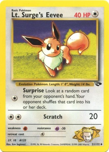 Lt. Surge's Eevee (51/132) [Gym Challenge Unlimited] | Odin's Place