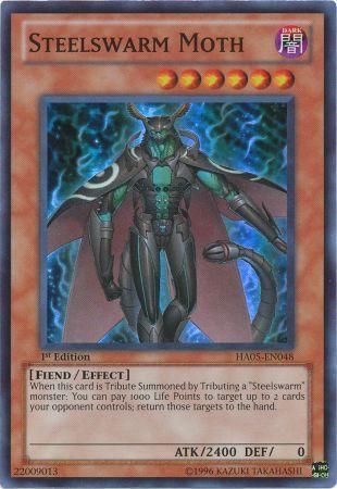 Steelswarm Moth [HA05-EN048] Super Rare | Odin's Place
