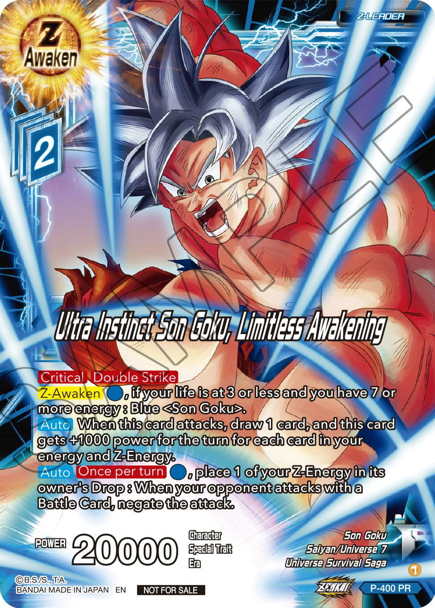 Ultra Instinct Son Goku, Limitless Awakening (P-400) [Promotion Cards] | Odin's Place
