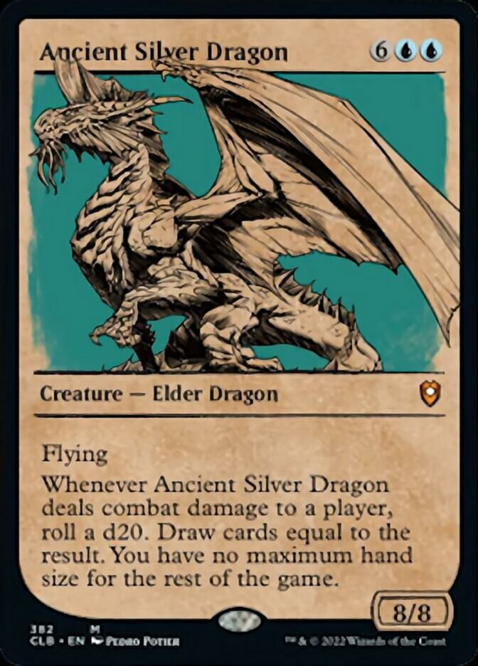 Ancient Silver Dragon (Showcase) [Commander Legends: Battle for Baldur's Gate] | Odin's Place