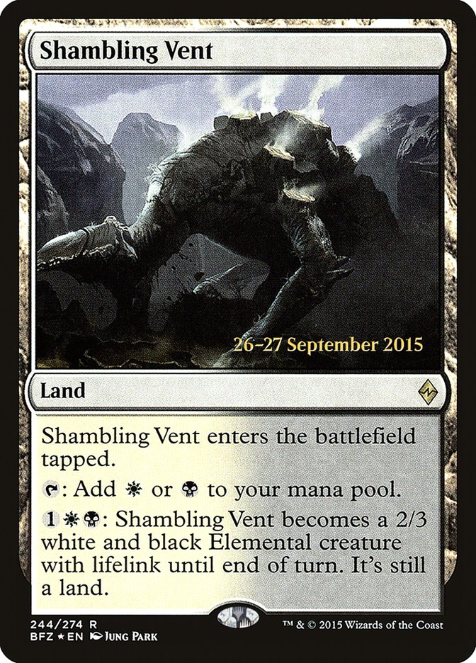 Shambling Vent (244) [Battle for Zendikar Prerelease Promos] | Odin's Place