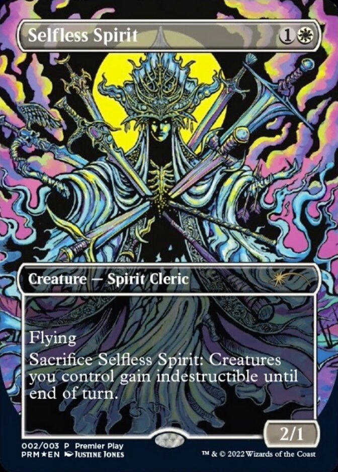 Selfless Spirit (Borderless Alternate-Art) [Regional Championship Qualifiers 2022] | Odin's Place