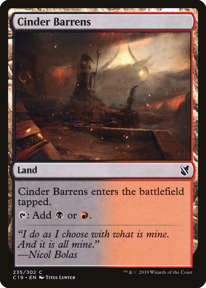 Cinder Barrens [Commander 2019] | Odin's Place