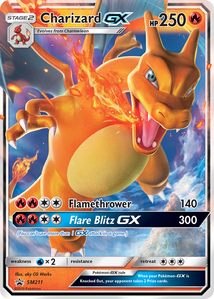 Charizard GX (SM211) [Sun & Moon: Black Star Promos] | Odin's Place