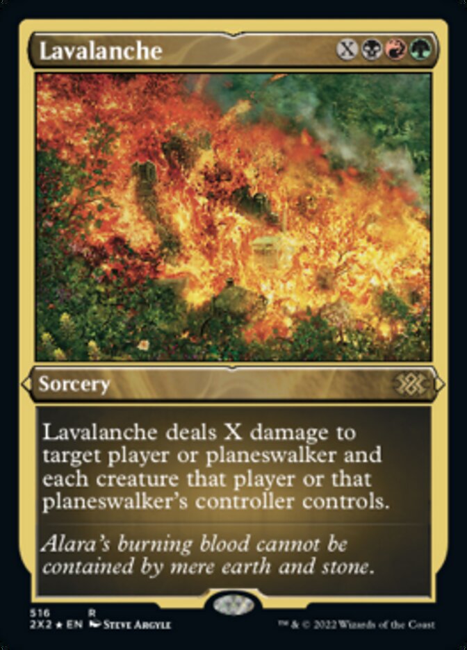 Lavalanche (Foil Etched) [Double Masters 2022] | Odin's Place