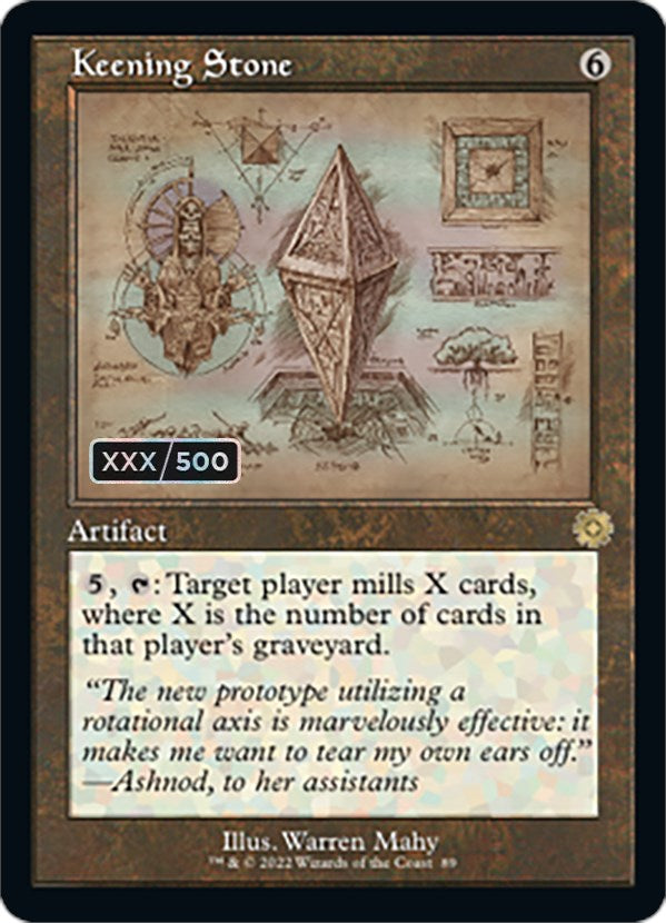 Keening Stone (Retro Schematic) (Serialized) [The Brothers' War Retro Artifacts] | Odin's Place