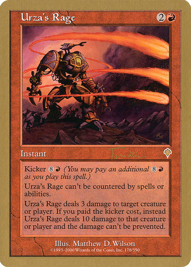 Urza's Rage (Jan Tomcani) [World Championship Decks 2001] | Odin's Place