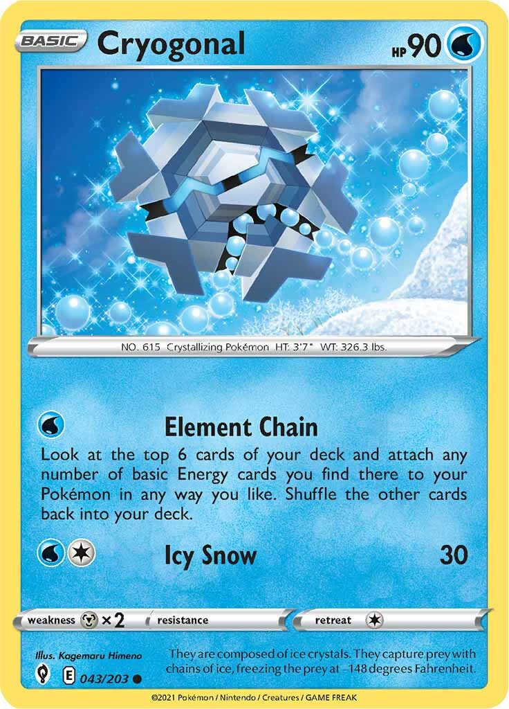 Cryogonal (043/203) [Sword & Shield: Evolving Skies] | Odin's Place