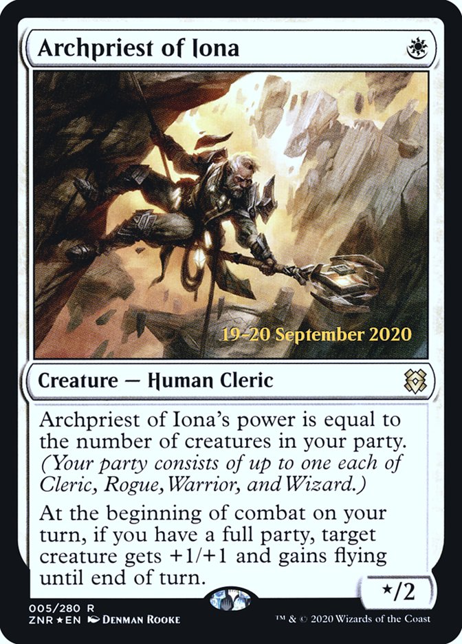 Archpriest of Iona [Zendikar Rising Prerelease Promos] | Odin's Place