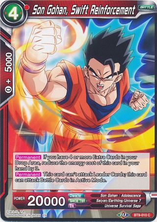 Son Gohan, Swift Reinforcement (BT9-010) [Universal Onslaught] | Odin's Place
