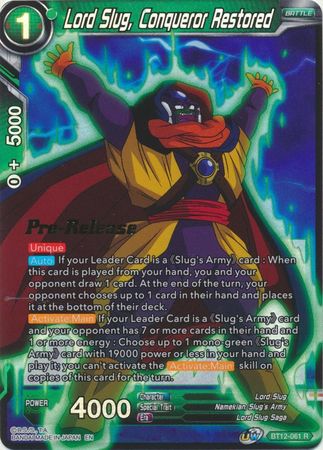 Lord Slug, Conqueror Restored (BT12-061) [Vicious Rejuvenation Prerelease Promos] | Odin's Place