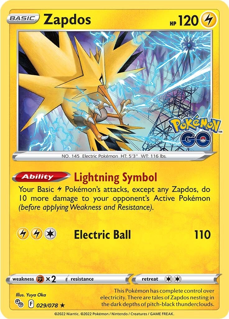 Zapdos (029/078) [Pokémon GO] | Odin's Place