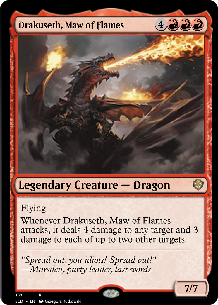 Drakuseth, Maw of Flames [Starter Commander Decks] | Odin's Place