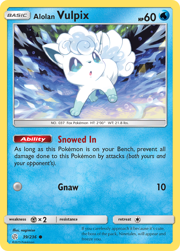 Alolan Vulpix (39/236) [Sun & Moon: Cosmic Eclipse] | Odin's Place