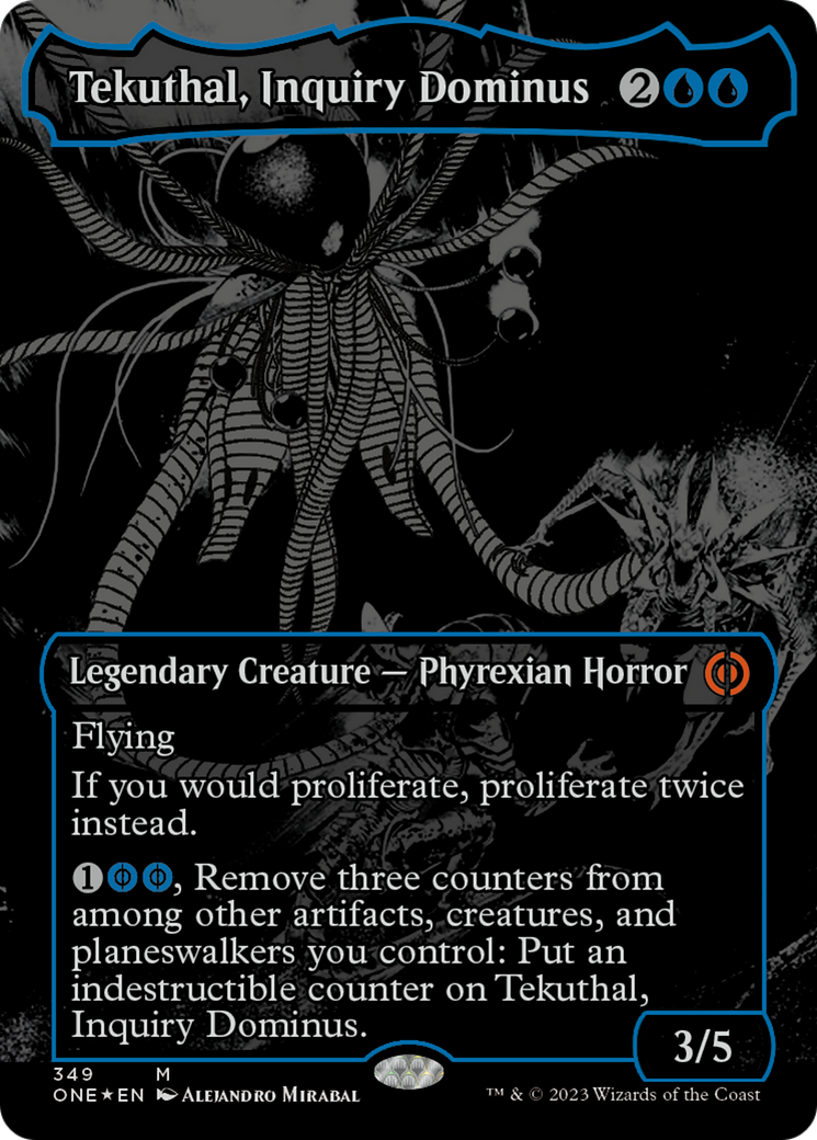 Tekuthal, Inquiry Dominus (Oil Slick Raised Foil) [Phyrexia: All Will Be One] | Odin's Place