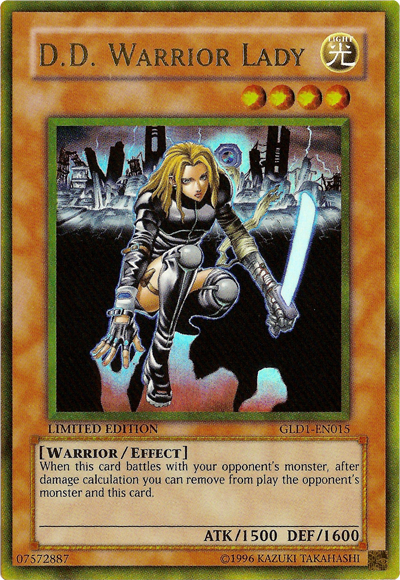 D.D. Warrior Lady [GLD1-EN015] Gold Rare | Odin's Place