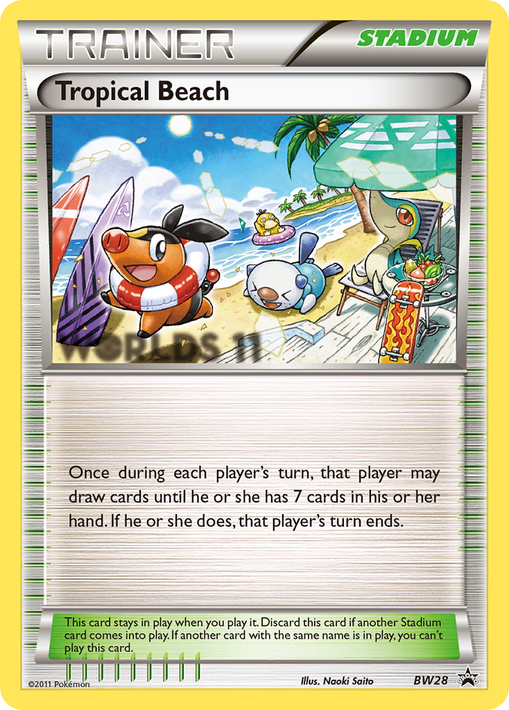 Tropical Beach (BW28) [Black & White: Black Star Promos] | Odin's Place
