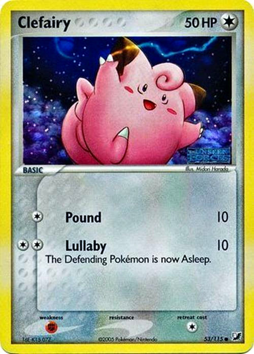 Clefairy (53/115) (Stamped) [EX: Unseen Forces] | Odin's Place