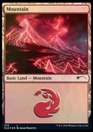 Mountain (Lightning) (570) [Secret Lair Drop Promos] | Odin's Place