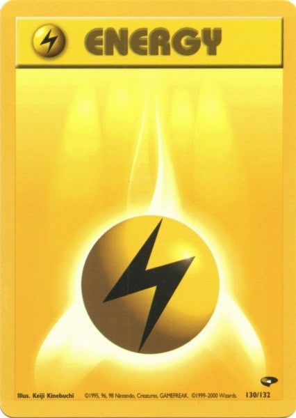 Lightning Energy (130/132) [Gym Challenge Unlimited] | Odin's Place