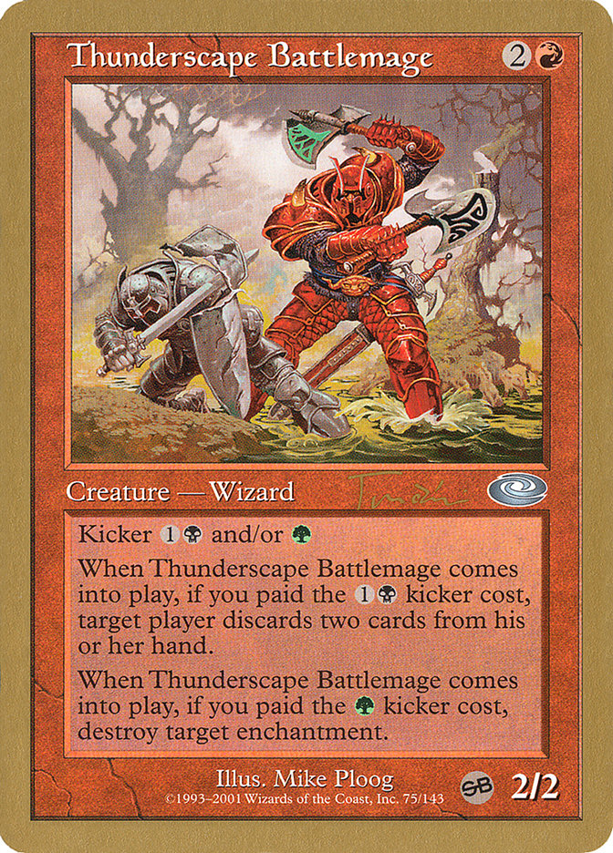 Thunderscape Battlemage (Jan Tomcani) [World Championship Decks 2001] | Odin's Place
